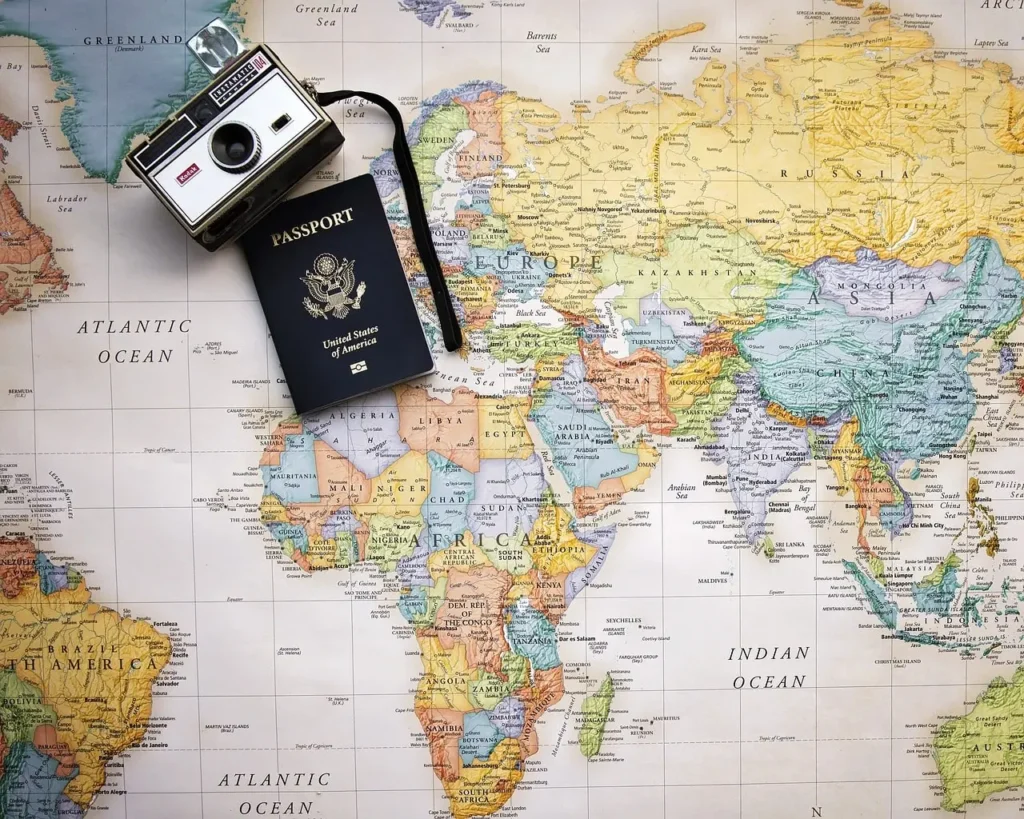 Passport, Map and World Image